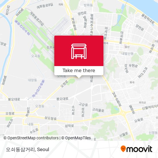 오쇠동삼거리 map