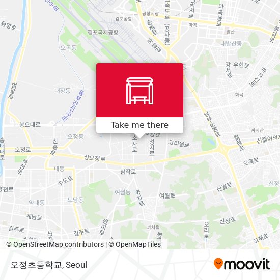 오정초등학교 map