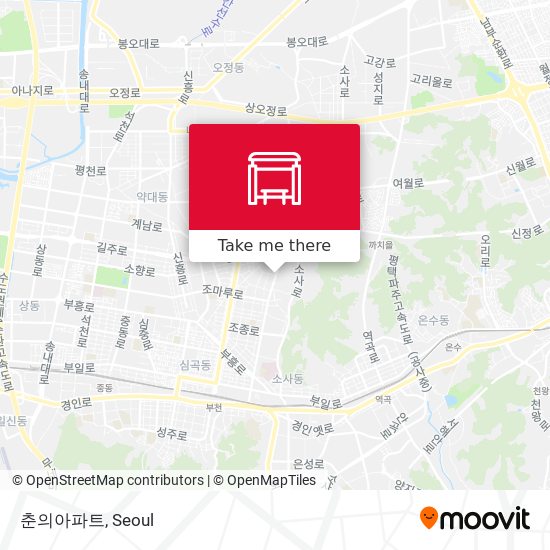 춘의아파트 map