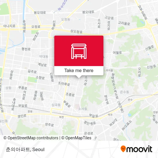 춘의아파트 map