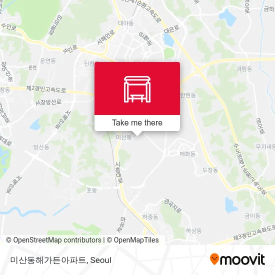 미산동해가든아파트 map