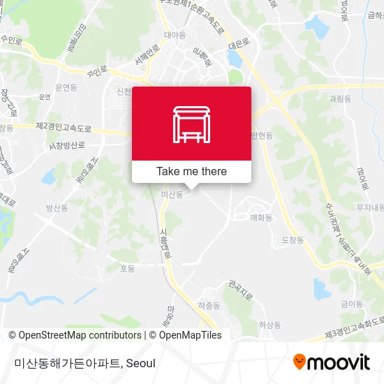 미산동해가든아파트 map