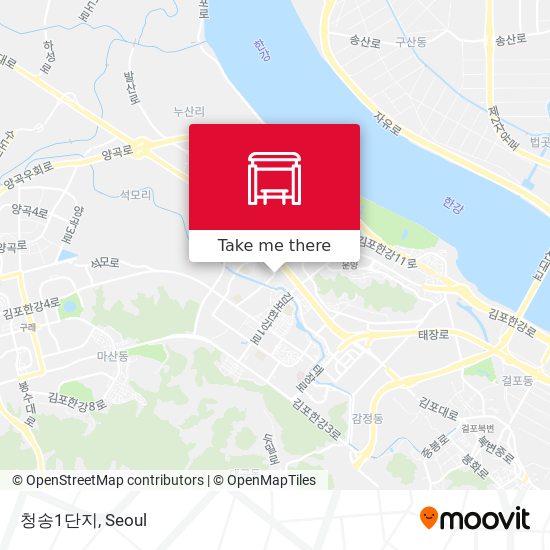 청송1단지 map
