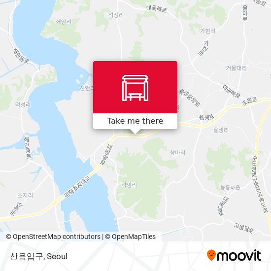 산음입구 map