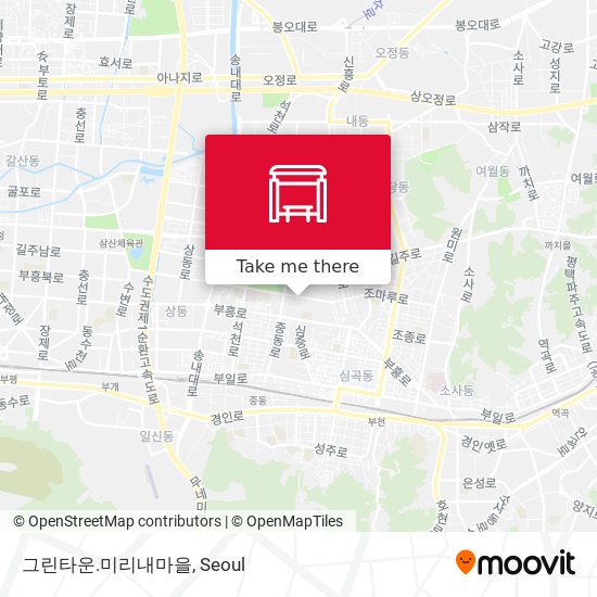 그린타운.미리내마을 map