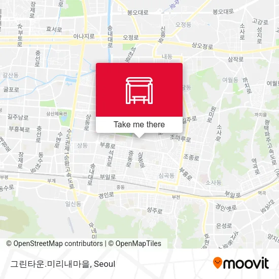 그린타운.미리내마을 map