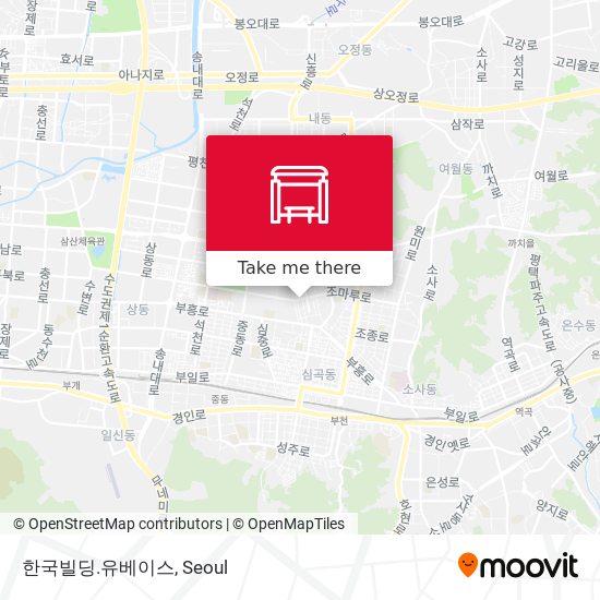 한국빌딩.유베이스 map