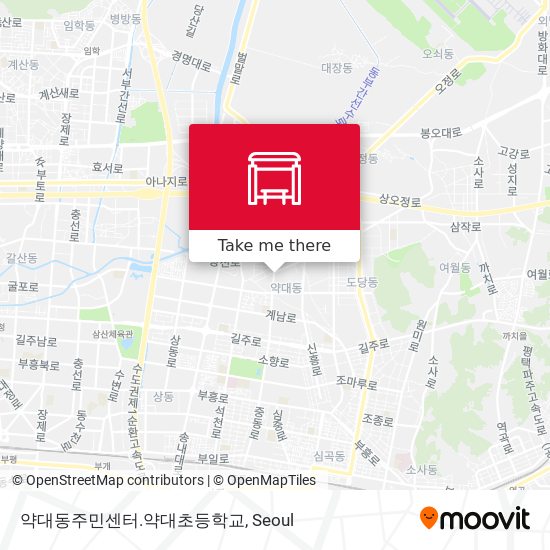 약대동주민센터.약대초등학교 map