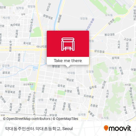 약대동주민센터.약대초등학교 map
