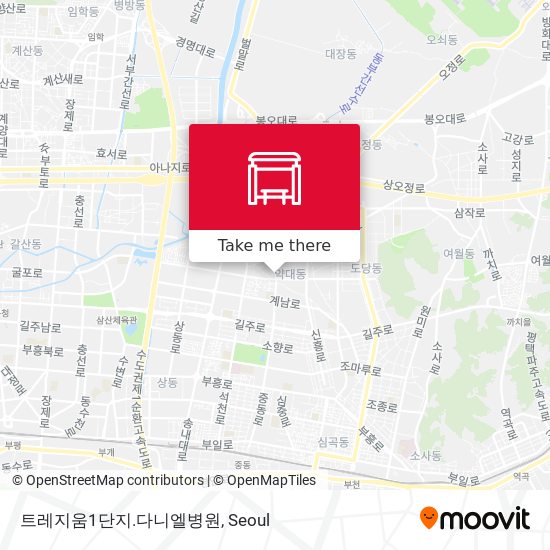 트레지움1단지.다니엘병원 map