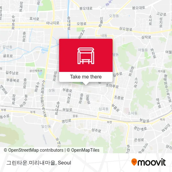 그린타운.미리내마을 map