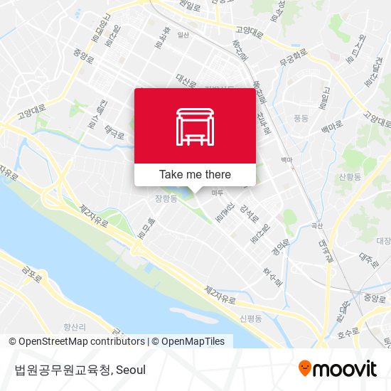 법원공무원교육청 map