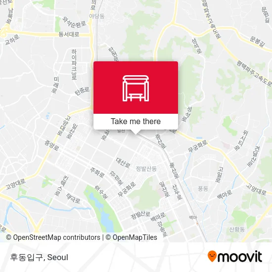 후동입구 map
