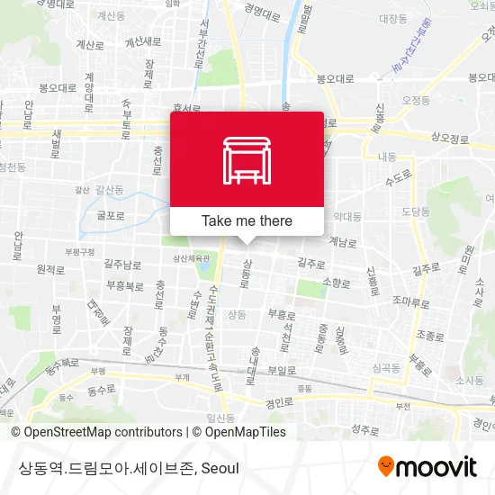 상동역.드림모아.세이브존 map