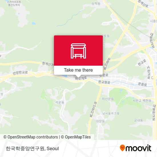 한국학중앙연구원 map
