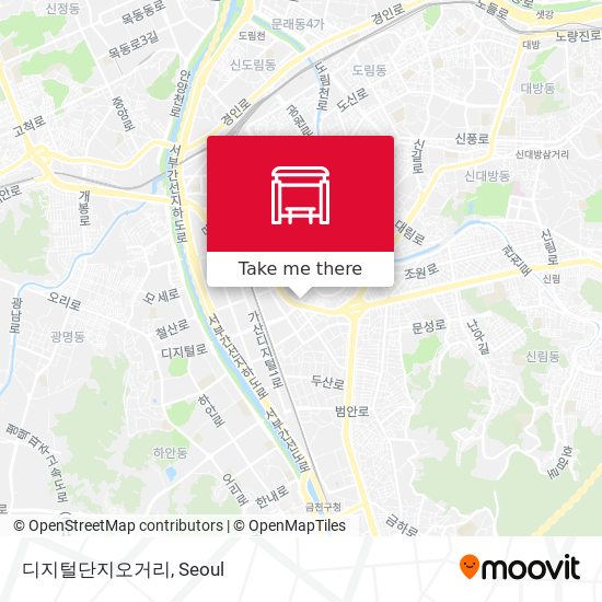 디지털단지오거리 map