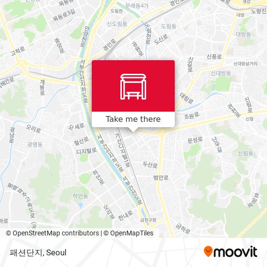 패션단지 map