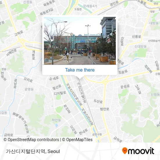 가산디지털단지역 map