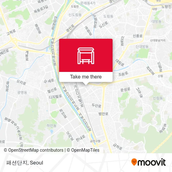 패션단지 map