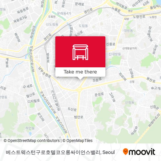 베스트웨스턴구로호텔코오롱싸이언스밸리 map