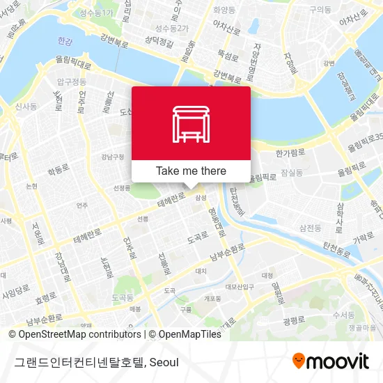 그랜드인터컨티넨탈호텔 map