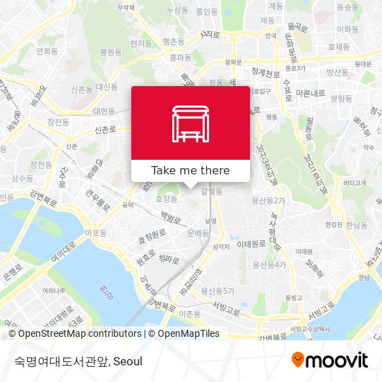 숙명여대도서관앞 map