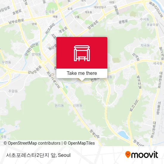 서초포레스타2단지 앞 map