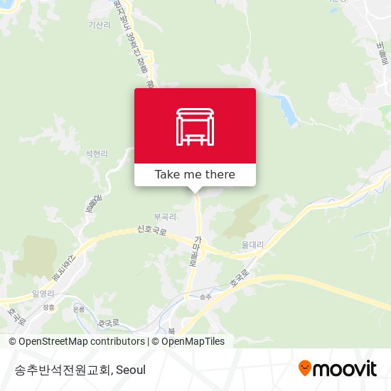 송추반석전원교회 map