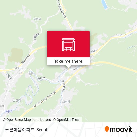푸른마을아파트 map