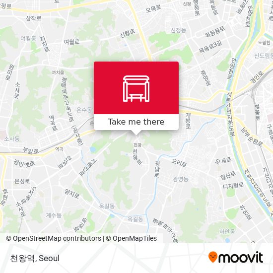 천왕역 map