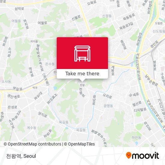 천왕역 map