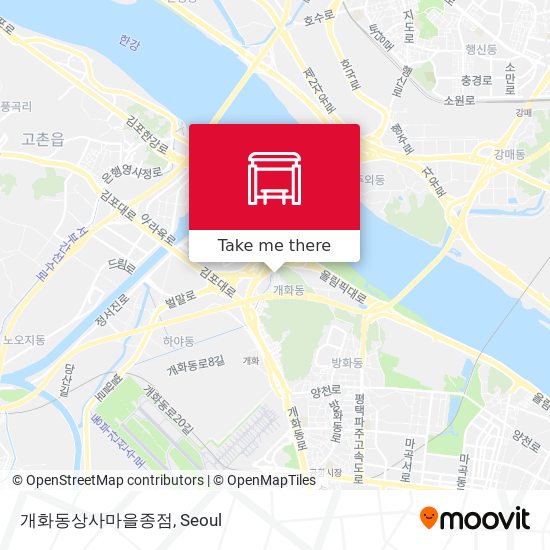 개화동상사마을종점 map