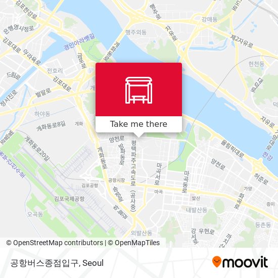 공항버스종점입구 map