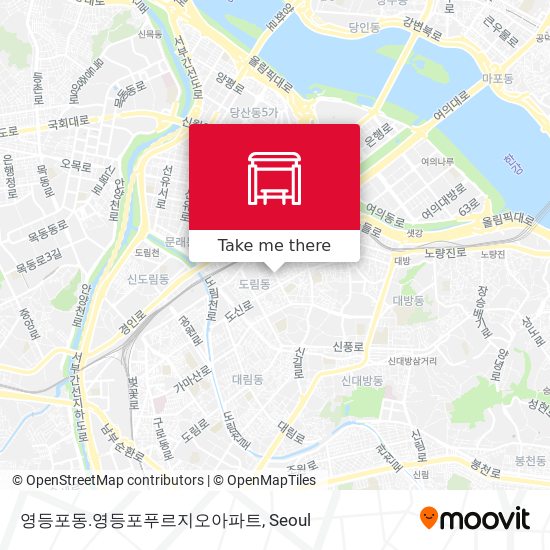 영등포동.영등포푸르지오아파트 map