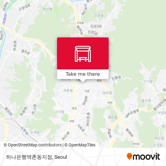 하나은행역촌동지점 map