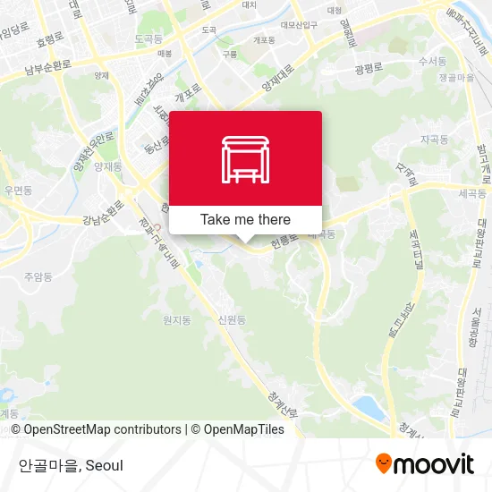 안골마을 map
