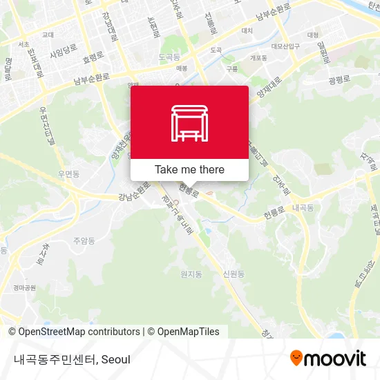 내곡동주민센터 map