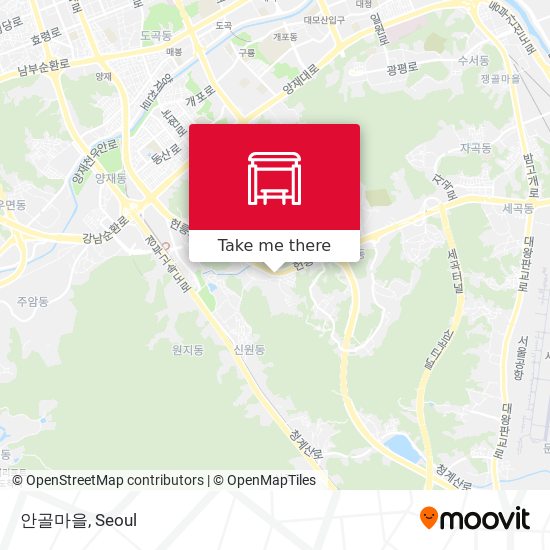 안골마을 map