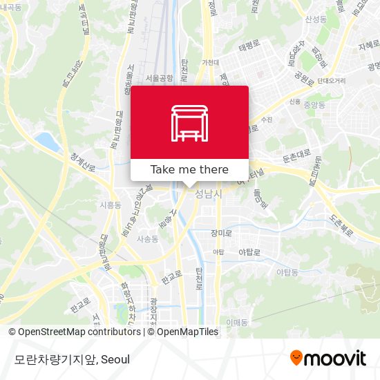 모란차량기지앞 map