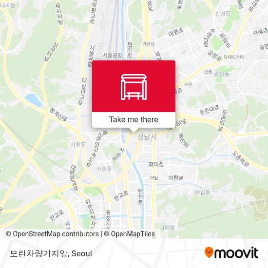 모란차량기지앞 map