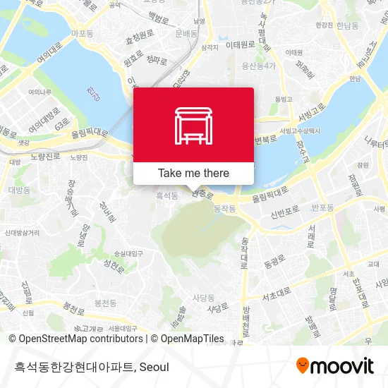흑석동한강현대아파트 map