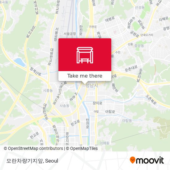 모란차량기지앞 map