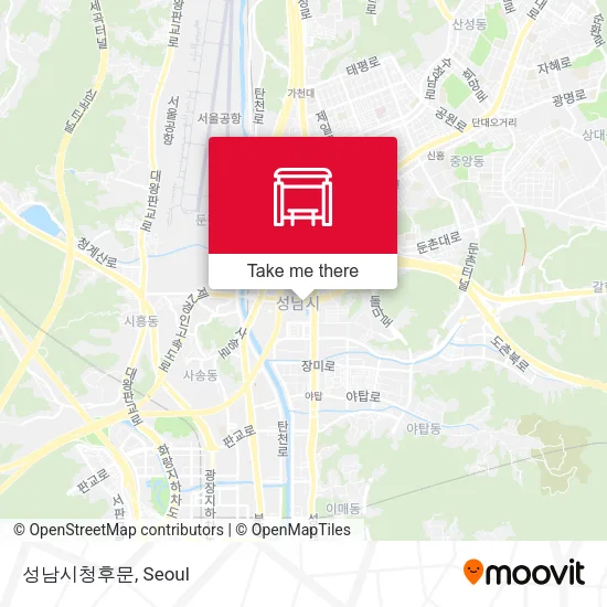 성남시청후문 map