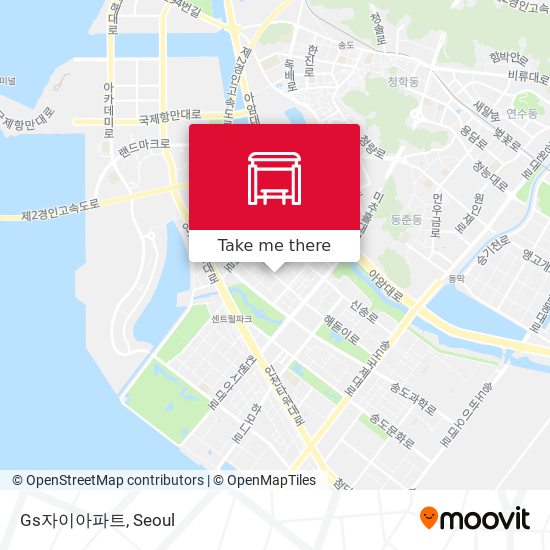 Gs자이아파트 map