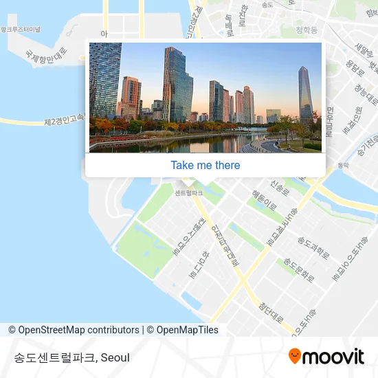 송도센트럴파크 map