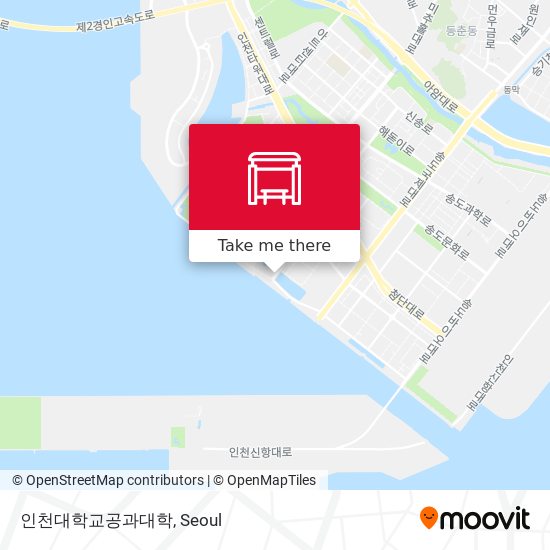 인천대학교공과대학 map