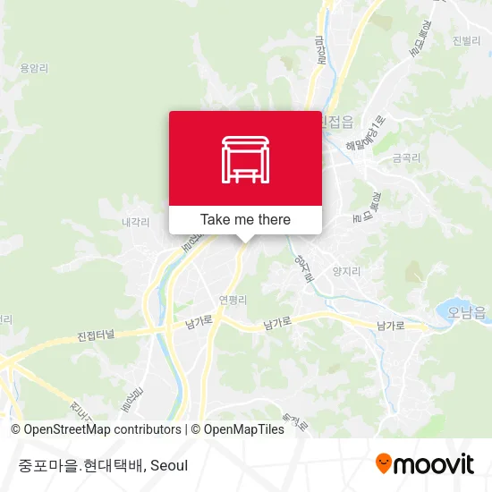 중포마을.현대택배 map