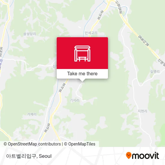 아트벨리입구 map