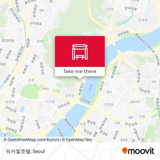 워커힐호텔 map