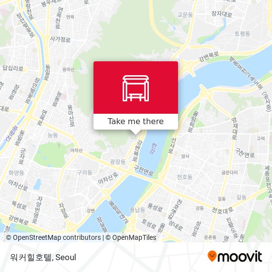 워커힐호텔 map